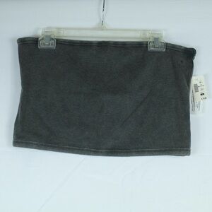 Aeropostale Gray Charcoal Ribbed Tube Top Womens Size XL - NEW